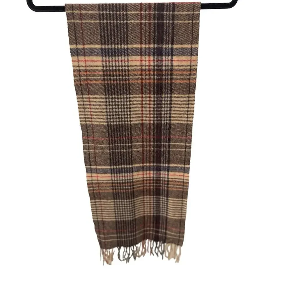 Italian made Victoria Lambswool Unisex Scarf, Preppy, Academia, Old Money, OS